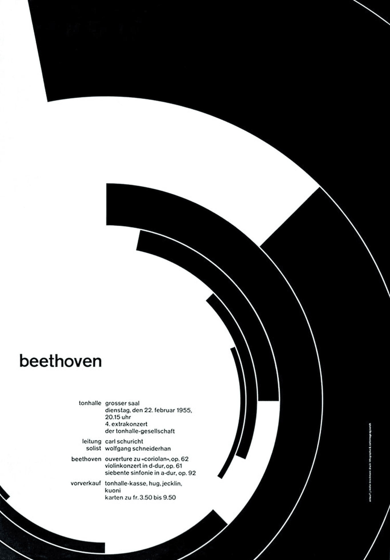 Tonhalle Zürich concert poster series, 1951/1972