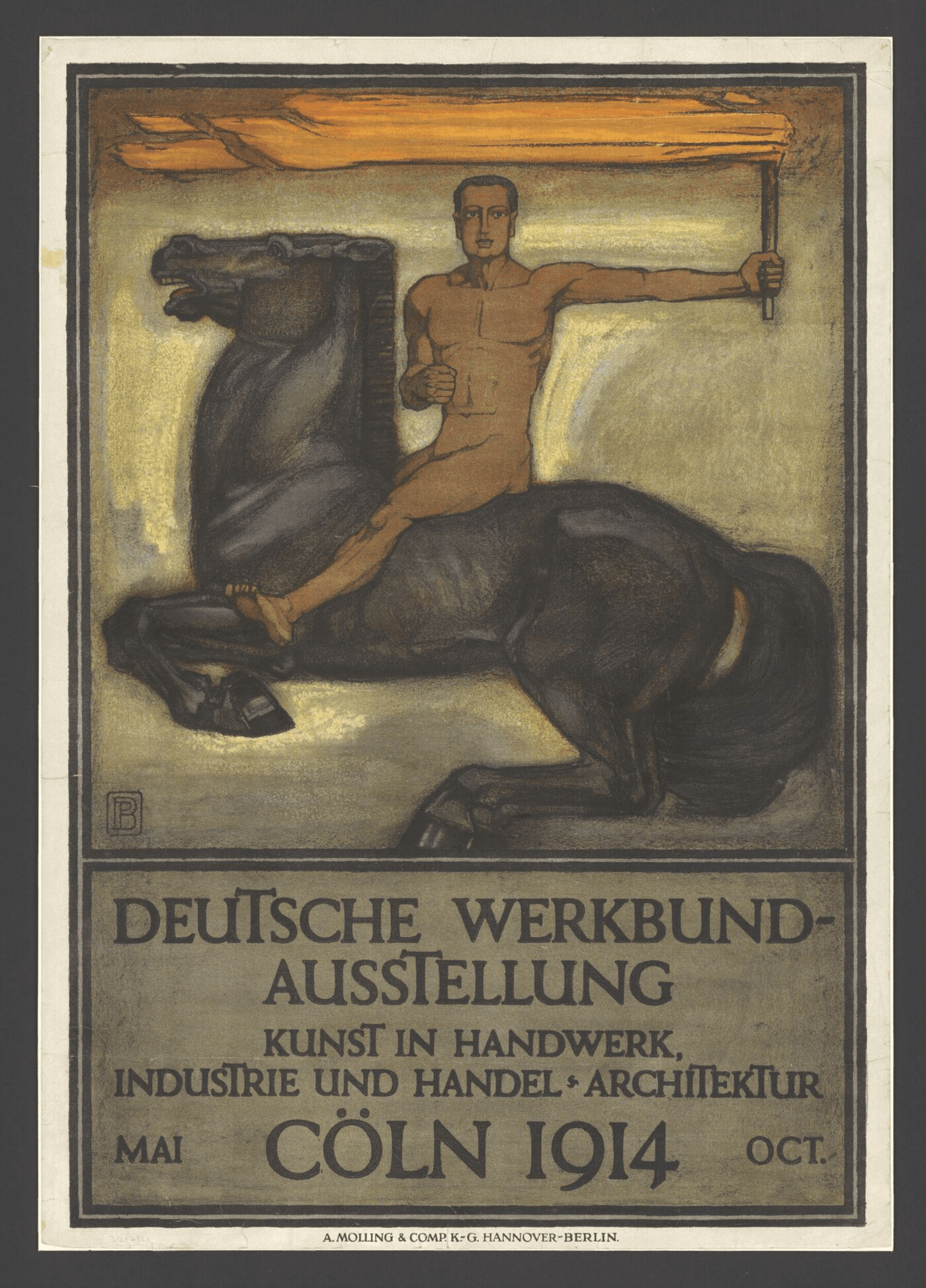 AEG Hochspannung poster, 1910