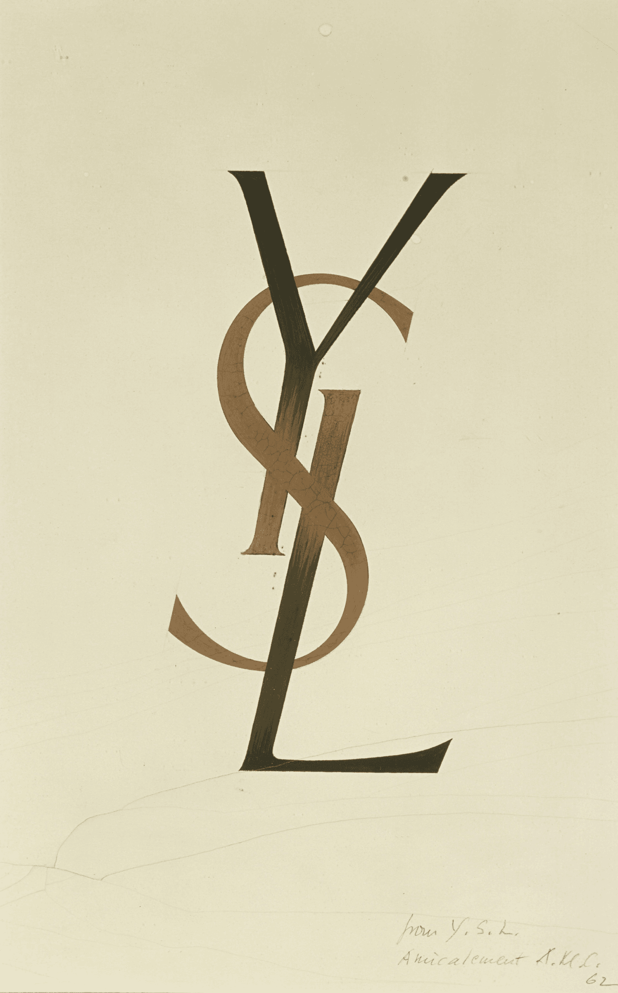 YSL monogram, 1963