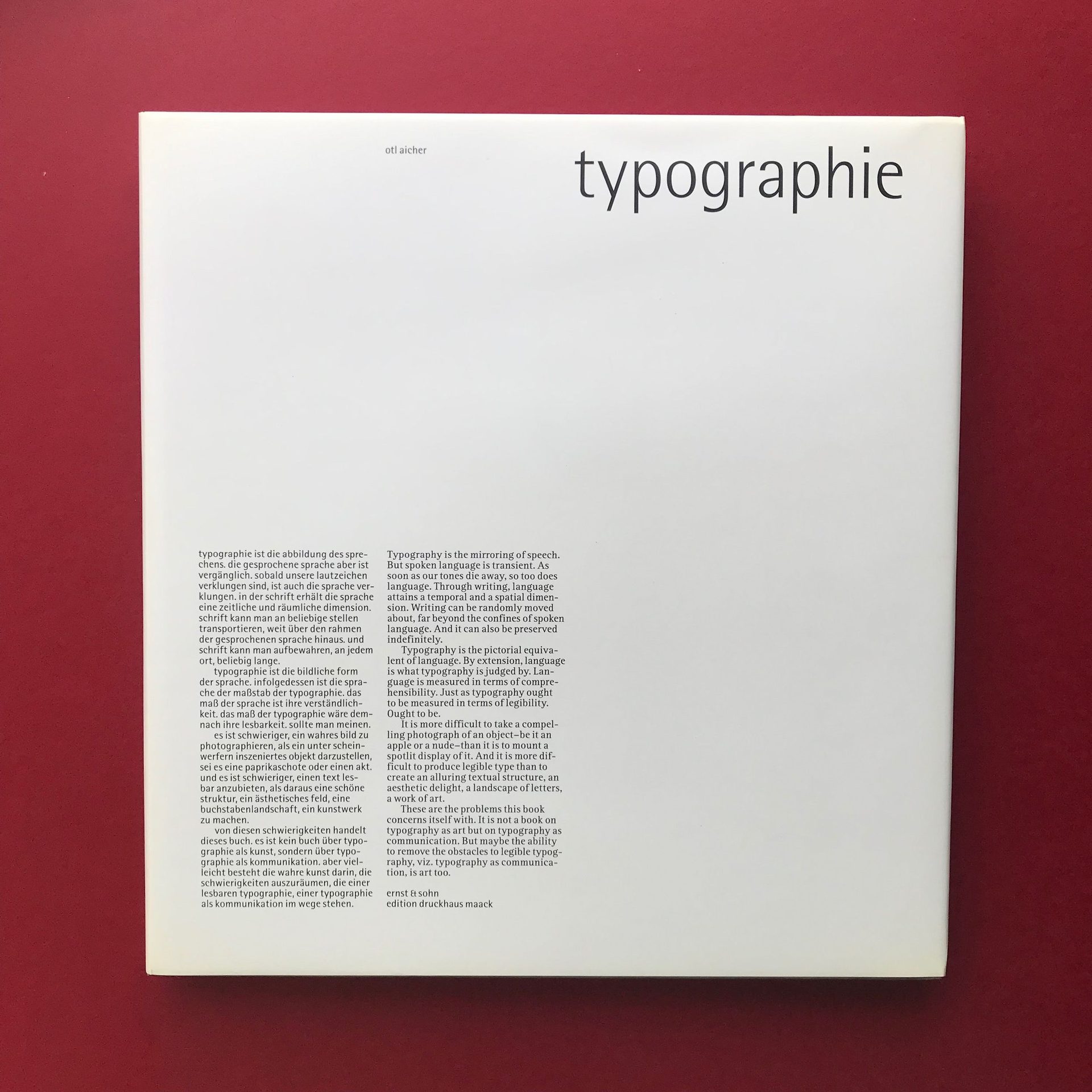 Typographie, 1988