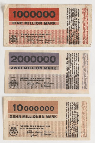 State Bank of Thuringia banknotes, 1923