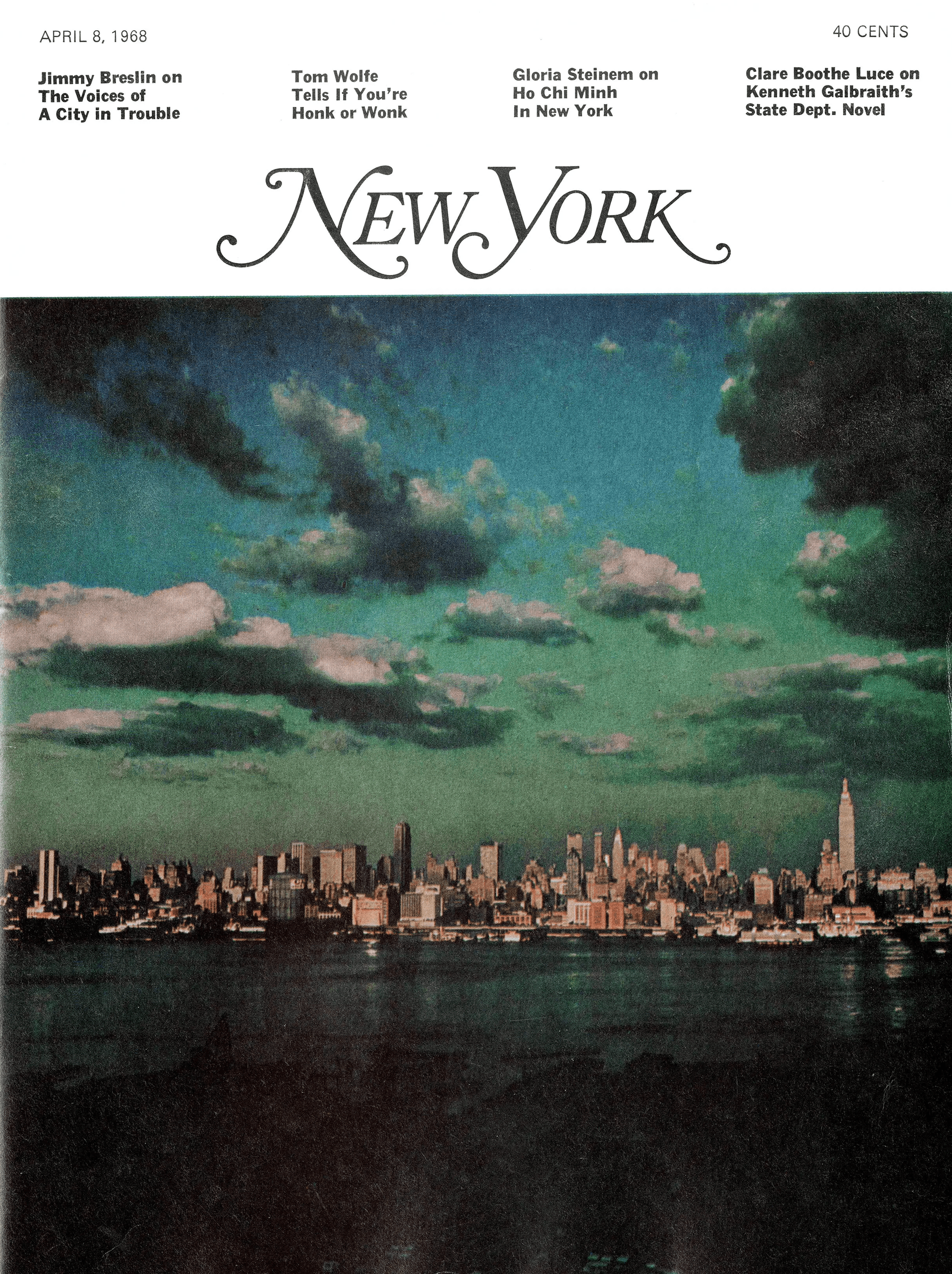 New York magazine (co-founder + design direction), 1968