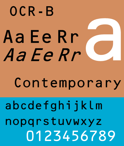 OCR-B, 1968