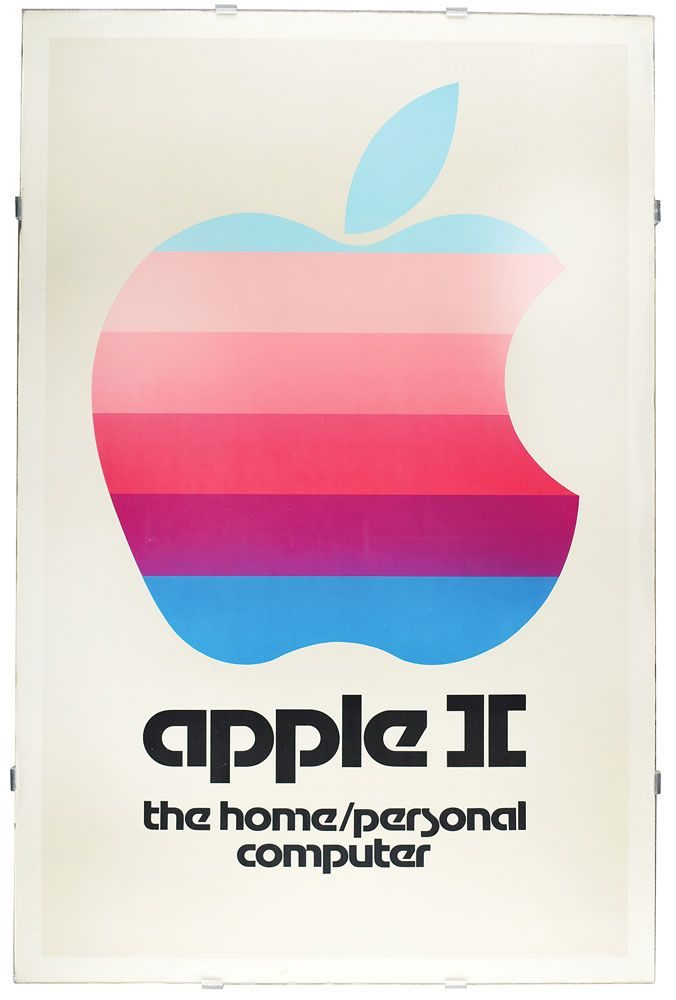 Janoff six-colour Apple logo specimen, 1977
