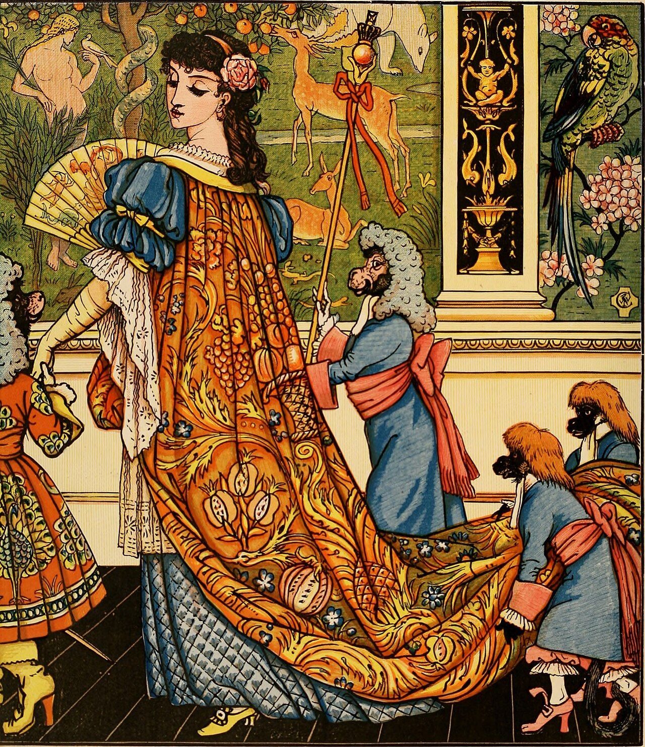 Walter Crane, children's book illustration, c. 1875