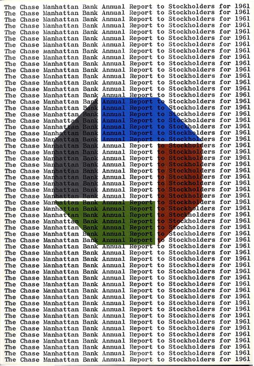 Chase Manhattan Bank octagon logo, 1960