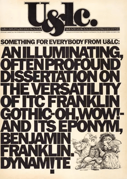 U&lc (Upper and lower case) magazine, 1973/1999
